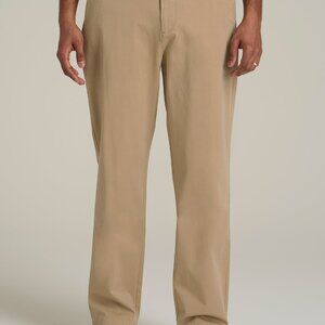 American Tall 4 Way Stretch Commuter RELAXED Chino Pants for Tall Men in Hazelwo